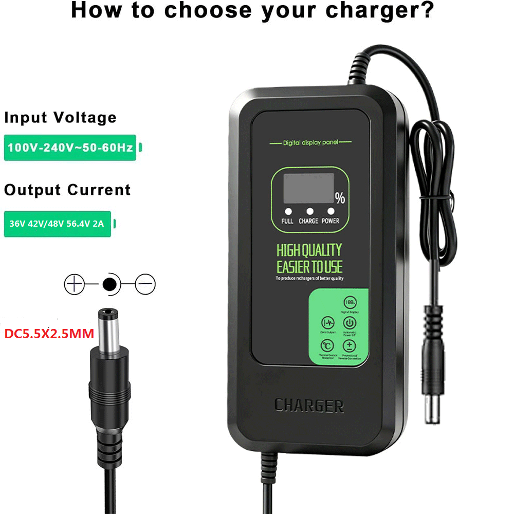 Новое Усовершенствованное Заря – обзор и цена 84V 20A Smart Charger