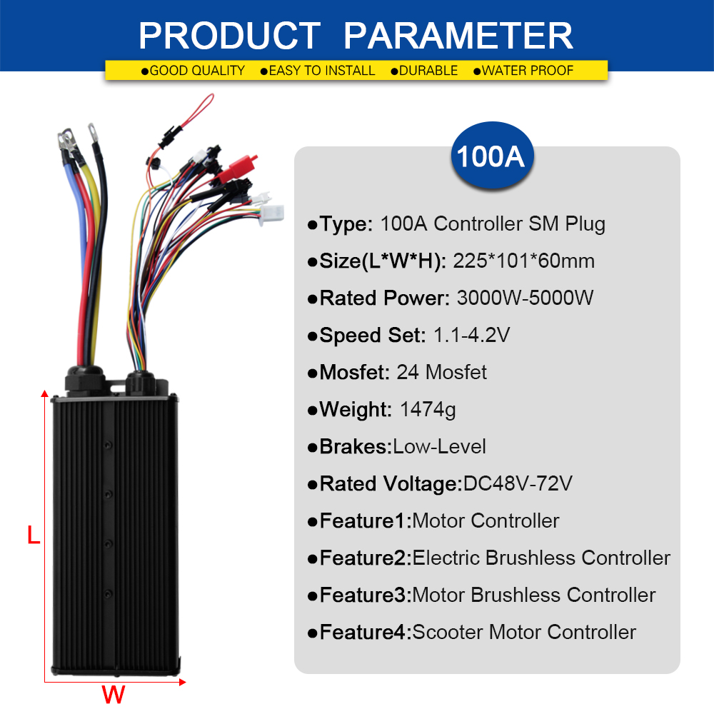 Синусоидальный контроллер элек – обзор и цена 72V 100A Sabvoton Controller
